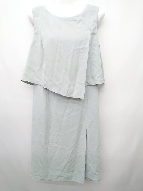 ◇ Aimer Acret 膝丈 ワンピース サイズ11号 ブルーグレー系 レディース P 【中古】