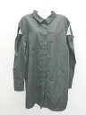 ◇ VACANCY ヴァカンシー カット デザイン 長袖 シャツ ブラウス サイズF ブラック レディース P 【中古】(4)