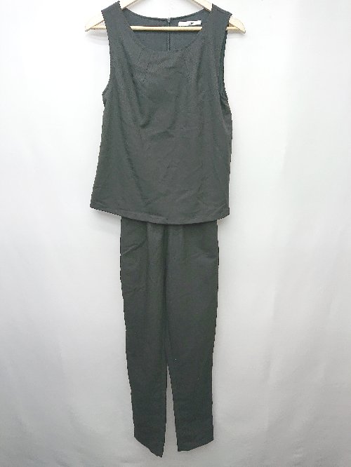 ◇ titivate ティティベイト セットアップ風 ノースリーブ オールインワン サイズF ブラック レディース P 【中古】