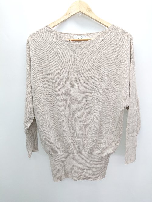 ◇ SLOBE IENA スローブ イエナ ウール シンプル 長袖 ニット セーター サイズ表記なし ベージュ系 レディース メンズ P 【中古】