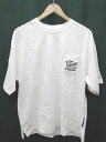 ◇ BASECONTROL ベースコントロール 刺繡 半袖 Tシャツ カットソー サイズF ホワイト レディース メンズ P 【中古】(4)