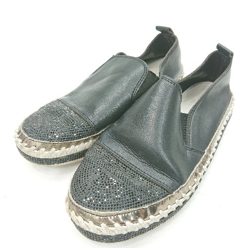 ◇ artemis by DIANA アルテミスバイダイアナ スリッポン ブラック系 レディース E 【中古】