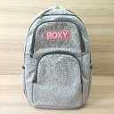 ■ ROXY リュックサック グレー ピンク レディース E 【中古】