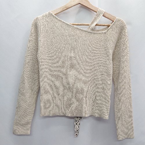 ◇ one after another NICE CLAUP ワンアフターアナザー ナイスクラップ 長袖 ニット サイズF ホワイト系 レディース E 【中古】