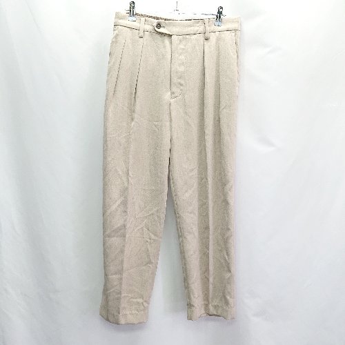 ◇ WYM LIDNM ウィム バイ リドム バックウエストゴム カジュアル テーパードパンツ サイズM ベージュ メンズ E 【中古】