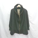 ■ SRIC ジップアップ 長袖 パーカー サイズ38 ブラック レディース E 【中古】