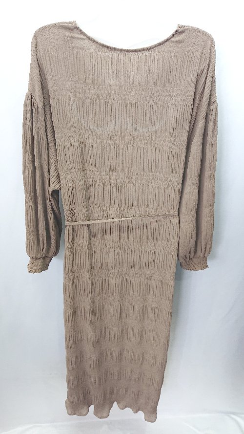 ◇ titivate 七分袖 ロング丈 ワンピース サイズM ブラウン レディース E 【中古】