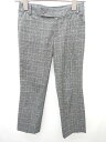 ◇ KUMIKYOKU 組曲 グレンチェック クロップド パンツ サイズS2 グレー系 レディース P 【中古】(4)
