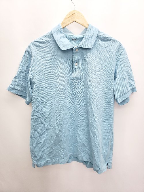 ◇ ◎ UNIQLO ユニクロ 半袖 ポロシャツ サイズXL ライトブルー レディース P 【中古】