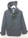 ■ BEAMS ビームス シンプル 通勤 通学 長袖 ダッフルコート サイズM ネイビー レディース メンズ P 【中古】