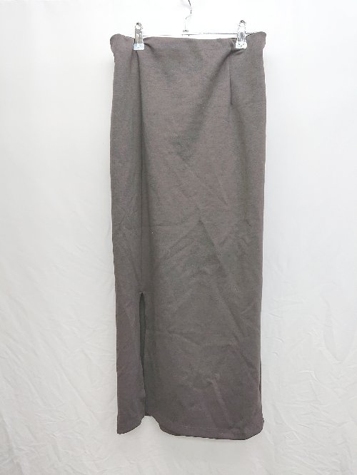 ◇ un dix cors アンディコール ロング丈 ナロー スカート サイズF ブラウン レディース P 【中古】