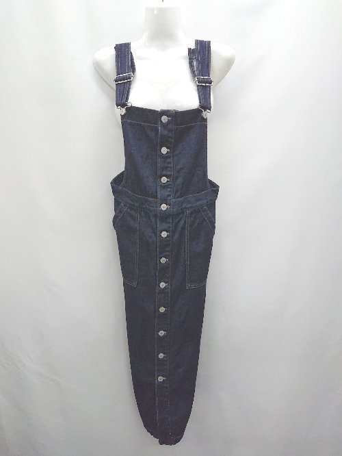 ◇ SOMETHING × URBAN RESEARCH BOTTON UP JUMPER SKIRT デニム ワンピース サイズS インディゴ レディース P 【中古】