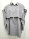 ◇ ◎ Heather ヘザー 2way 春夏 キャミソール シャツ ブラウス アンサンブル サイズF グレー系 レディース P 【中古】