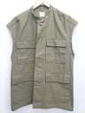 ◇ coen コーエン ベスト ジレ サイズLARGE カーキ レディース P 【中古】(4)