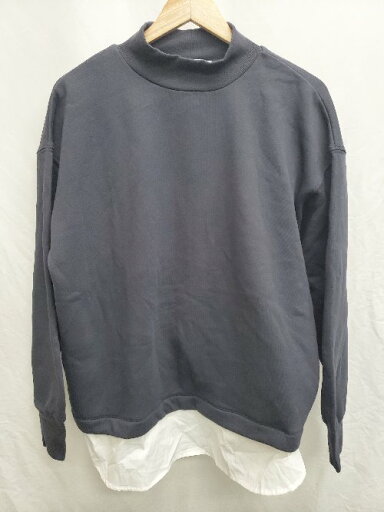 ◇ chocoiraffine robe 裏起毛 長袖 チュニック サイズF ネイビー レディース P 【中古】 ◇ chocoiraffine robe 裏起毛 長袖 チュニック サイズF ネイビー レディース P 【中古】