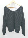 ◇ antiqua patterntorso アンティカ パターントルソ 長袖 ニット セーター ブラック レディース P 【中古】(4)