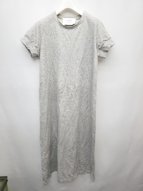 ◇ utilite ユティリテ 半袖 膝下丈 ワンピース グレー系 レディース P 【中古】