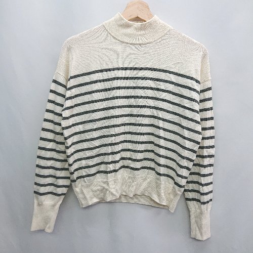◇ URBAN RESEARCH アーバンリサーチ ボーダー 長袖 ニット サイズF ホワイト系 レディース E 【中古】