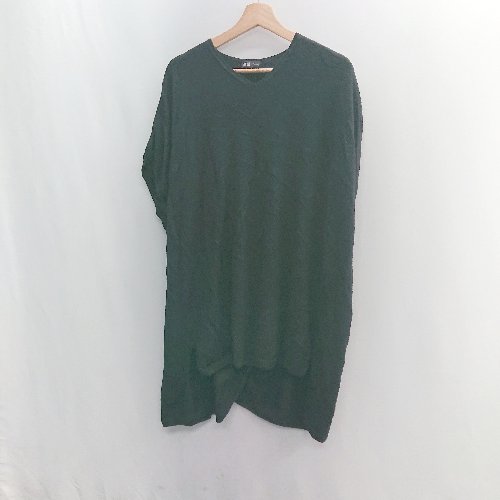 ◇ UNIQLO ユニクロ 半袖 チュニック サイズL ブラック系 レディース E 【中古】