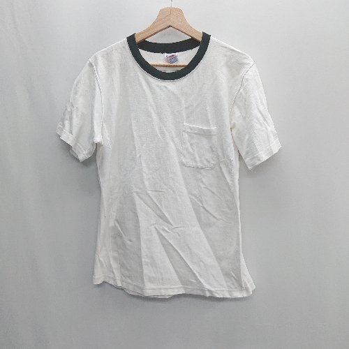 ◇ Champion チャンピオン 半袖 Tシャツ サイズM ホワイト ブラック メンズ E 【中古】