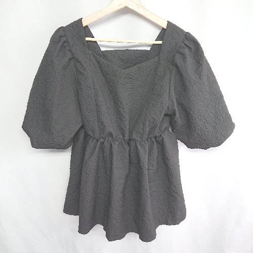 ◇ ◎●未使用● classicalelf クラシカルエルフ 半袖 ブラウス サイズXL ブラック系 レディース E 【中古】 ◇ ◎●未使用● classicalelf クラシカルエルフ 半袖 ブラウス サイズXL ブラック系 レディース E 【中古】