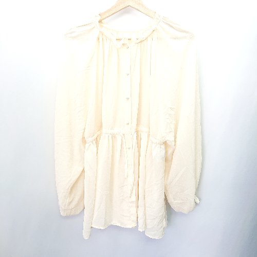 ◇ mystic ミスティック 長袖 チュニック サイズF ベージュ レディース E 【中古】 ◇ mystic ミスティック 長袖 チュニック サイズF ベージュ レディース E 【中古】
