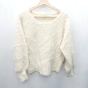 ◇ Crisp クリスプ 長袖 ニット サイズF ホワイト系 レディース E 【中古】