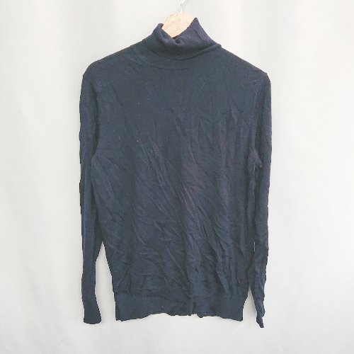 ◇ UNIQLO ユニクロ 長袖 カットソー サイズL ネイビー メンズ E 【中古】 ◇ UNIQLO ユニクロ 長袖 カットソー サイズL ネイビー メンズ E 【中古】