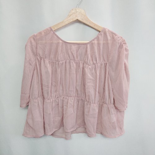◇ JEANASIS/eL 半袖 シアートップス サイズF ピンク レディース E 【中古】