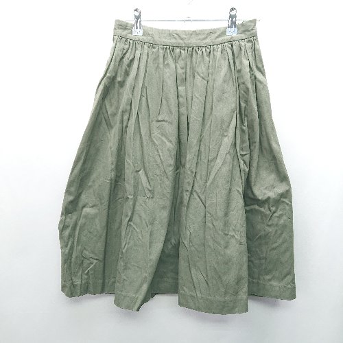 ◇ URBAN RESEARCH DOORS 膝丈 台形 スカート サイズ1 カーキ レディース E 【中古】 ◇ URBAN RESEARCH DOORS 膝丈 台形 スカート サイズ1 カーキ レディース E 【中古】