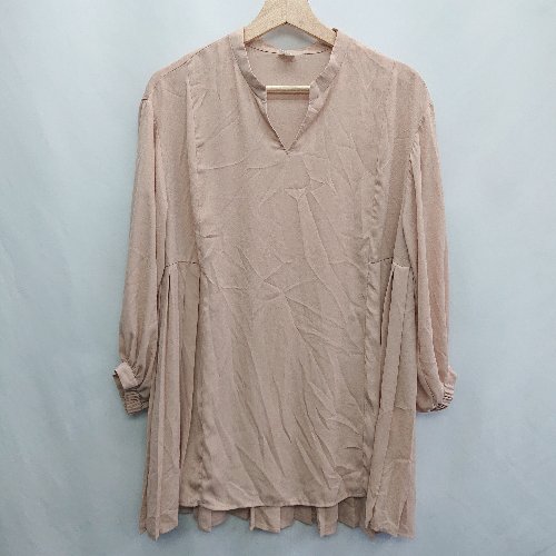 ◇ Elura 長袖 チュニック サイズM ライトブラウン レディース E 【中古】 ◇ Elura 長袖 チュニック サイズM ライトブラウン レディース E 【中古】