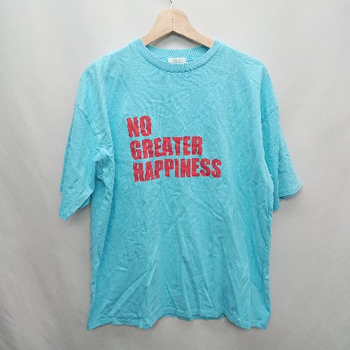 ◇ LOWRYS FARM ローリーズファーム ロゴプリント 半袖 Tシャツ サイズF ライトブルー レッド レディース E 【中古】(4)