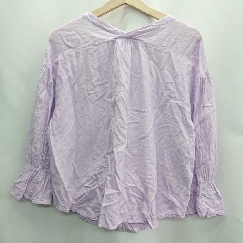 chocol raffine robe ショコラフィネ ローブ 長袖 チュニック サイズF パープル系 レディース 【中古】