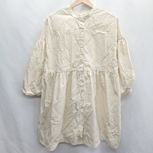 ◇ LOWRYS FARM ローリーズファーム 七分袖 チュニック サイズF クリーム系 レディース E 【中古】 ◇ LOWRYS FARM ローリーズファーム 七分袖 チュニック サイズF クリーム系 レディース E 【中古】