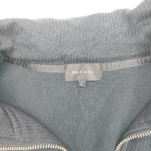 ◇ MALE&Co. 長袖 ジャケット サイズL ブラック メンズ E 【中古】