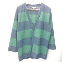 ◇ GLOBAL WORK グローバルワーク 長袖 カーディガン サイズXL グリーン ネイビー メンズ E 【中古】
