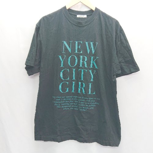 ◇ AS KNOW AS PINKY アズノゥアズピンキー 半袖 Tシャツ サイズF ブラック レディース E 【中古】 ◇ AS KNOW AS PINKY アズノゥアズピンキー 半袖 Tシャツ サイズF ブラック レディース E 【中古】