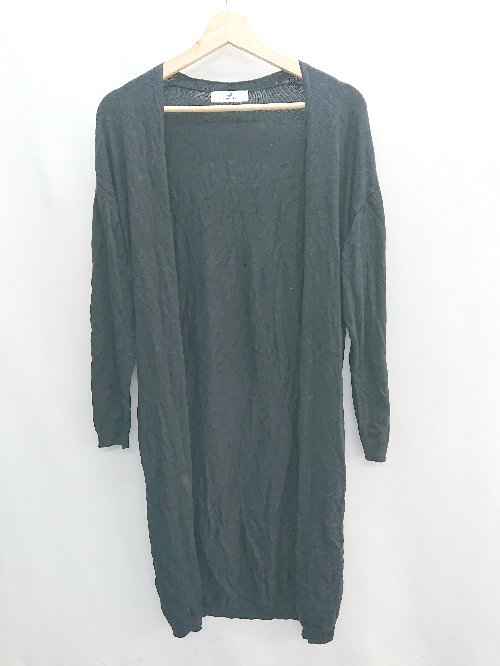 ◇ Sonny Label サニーレーベル 長袖 ロングカーディガン サイズFree ブラック レディース E 【中古】