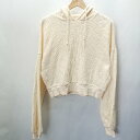 ◇ natural couture ナチュラルクチュール 長袖 パーカー サイズ表記なし アイボリー レディース E 【中古】(4)