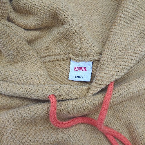 ◇ EDWIN エドウイン 長袖 パーカー サイズSMALL キャメル メンズ E 【中古】