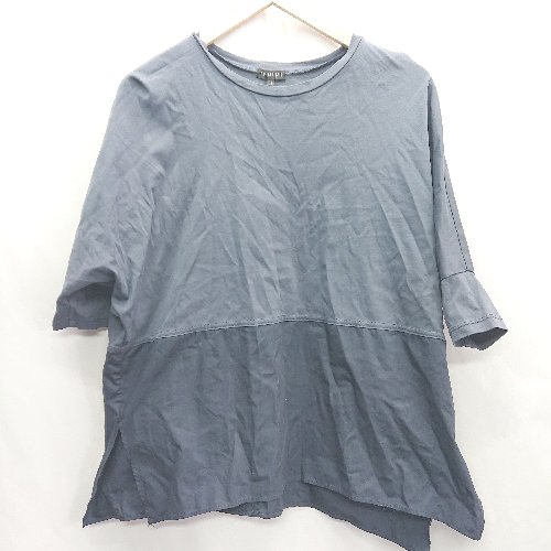 ◇ INDIVI インディヴィ 半袖 Tシャツ サイズ34 ブルー系 レディース E 【中古】 ◇ INDIVI インディヴィ 半袖 Tシャツ サイズ34 ブルー系 レディース E 【中古】