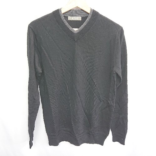 ◇ nano universe ナノ ユニバース 長袖 ニット サイズS ブラック系 レディース E 【中古】