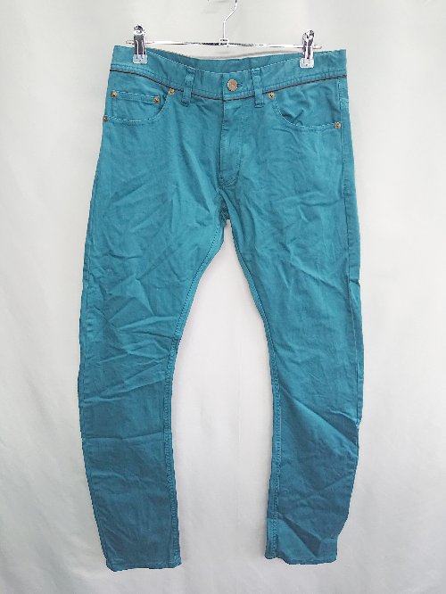 ◇ MEN 'S MELROSE メンズメルローズ ストレートパンツ サイズ2 ターコイズブルー系 メンズ E 【中古】