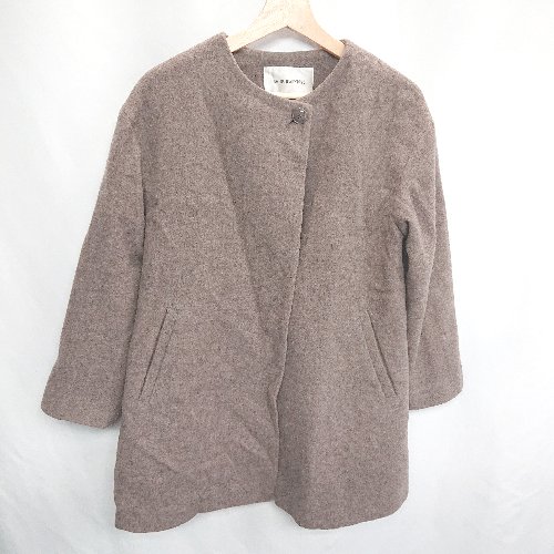 ■ NATURAL BEAUTY BASIC 長袖 コート サイズS ブラウン レディース E 【中古】 ■ NATURAL BEAUTY BASIC 長袖 コート サイズS ブラウン レディース E 【中古】