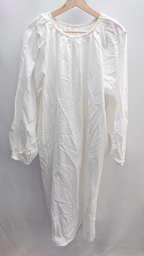 ◇ ◎ ●未使用● SELECT MOCA セレクトモカ 長袖 ロング丈 ワンピース サイズF ホワイト レディース E 【中古】