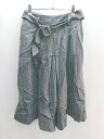 ◇ ROPE' ロペ ウール 綺麗め クロップド丈 ガウチョ ワイド パンツ サイズ40 グレー レディース E 【中古】