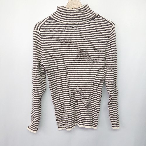 ◇ URBAN RESEARCH DOORS アーバン リサーチ ドアーズ ボーダー 長袖 ニット サイズF ブラウン系 レディ..