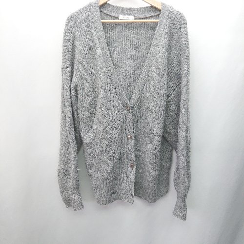 ◇ one after another NICE CLAUP 長袖 カーディガン サイズF グレー レディース E 【中古】 ◇ one after another NICE CLAUP 長袖 カーディガン サイズF グレー レディース E 【中古】