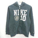 ◇ NIKE ナイキ 長袖 ジップパーカー サイズL ブラック系 レディース E 【中古】