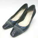 ◇ Ris raffinee MODE ET JACOMO パンプス サイズ23 1/2 ネイビー系 レディース E 【中古】(4)